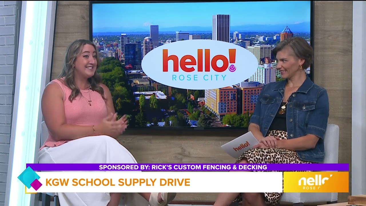 Rick's Custom Fencing & Decking supports the KGW School Supply Drive.