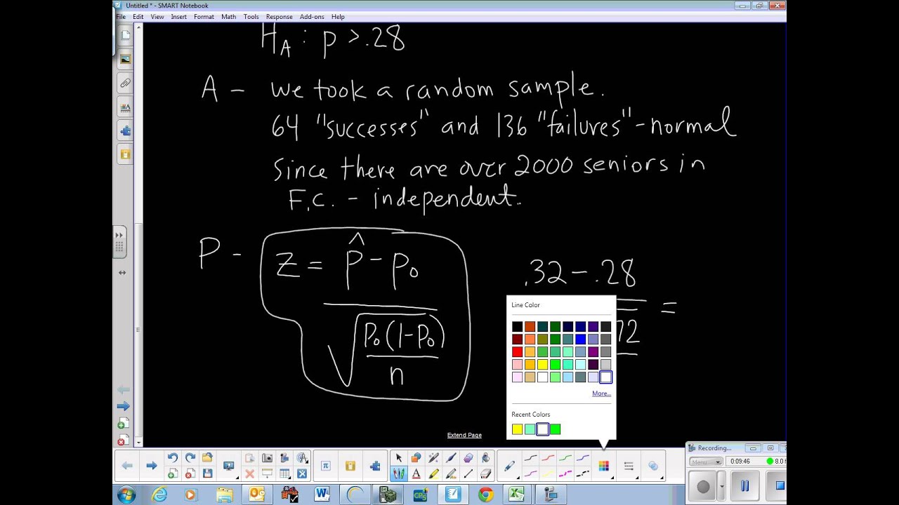 One Proportion Z-Test