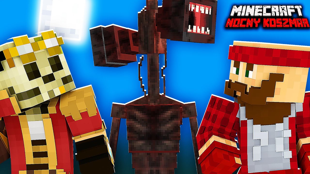 OLBRZYM IDZIE... SIREN HEAD CHCE NAS ZNISZCZYĆ  - Minecraft NOCNY KOSZMAR