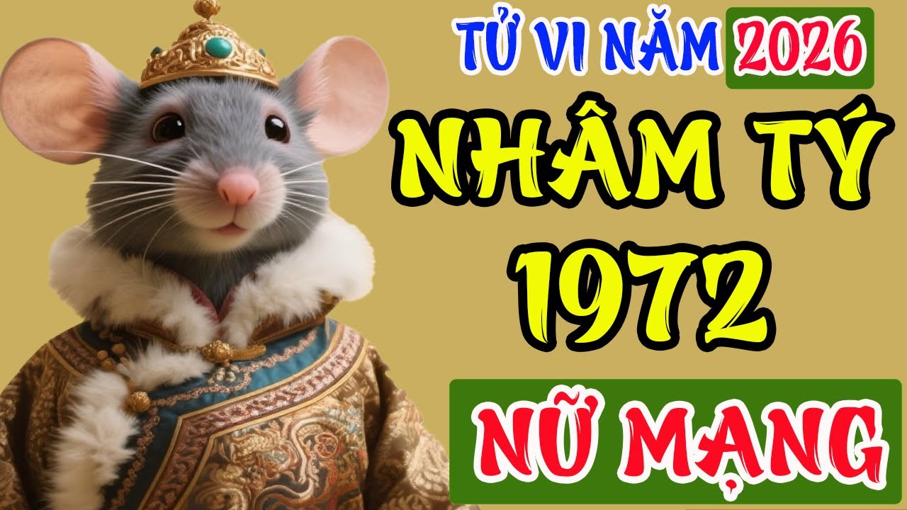 Tử Vi Tuổi Nhâm Tý 1972 Nữ Mạng Năm 2026, Vận Hội Cát Lành, Giàu Sang Phú Quý, Hạnh Phúc Thăng Hoa