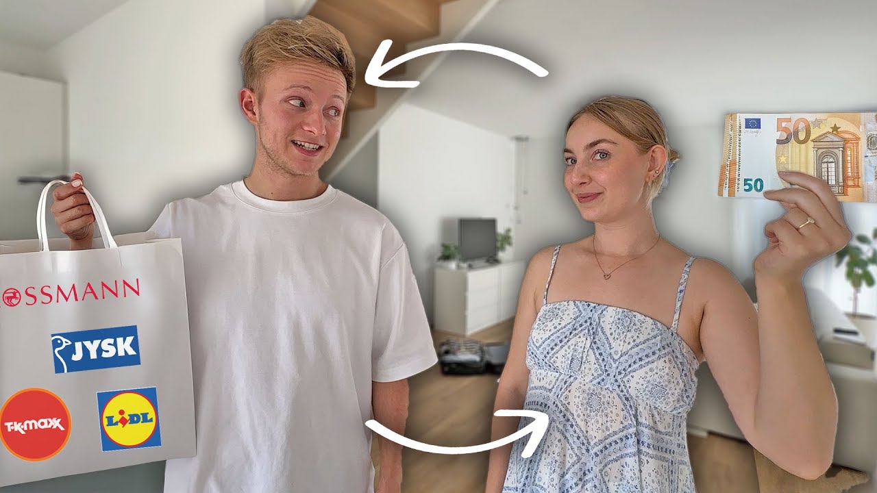 WIR kaufen uns GEGENSEITIG Dinge für 100€🫣