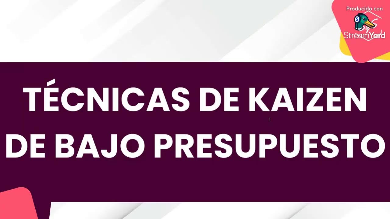 Curso Técnicas de Kaizen de Bajo Presupuesto