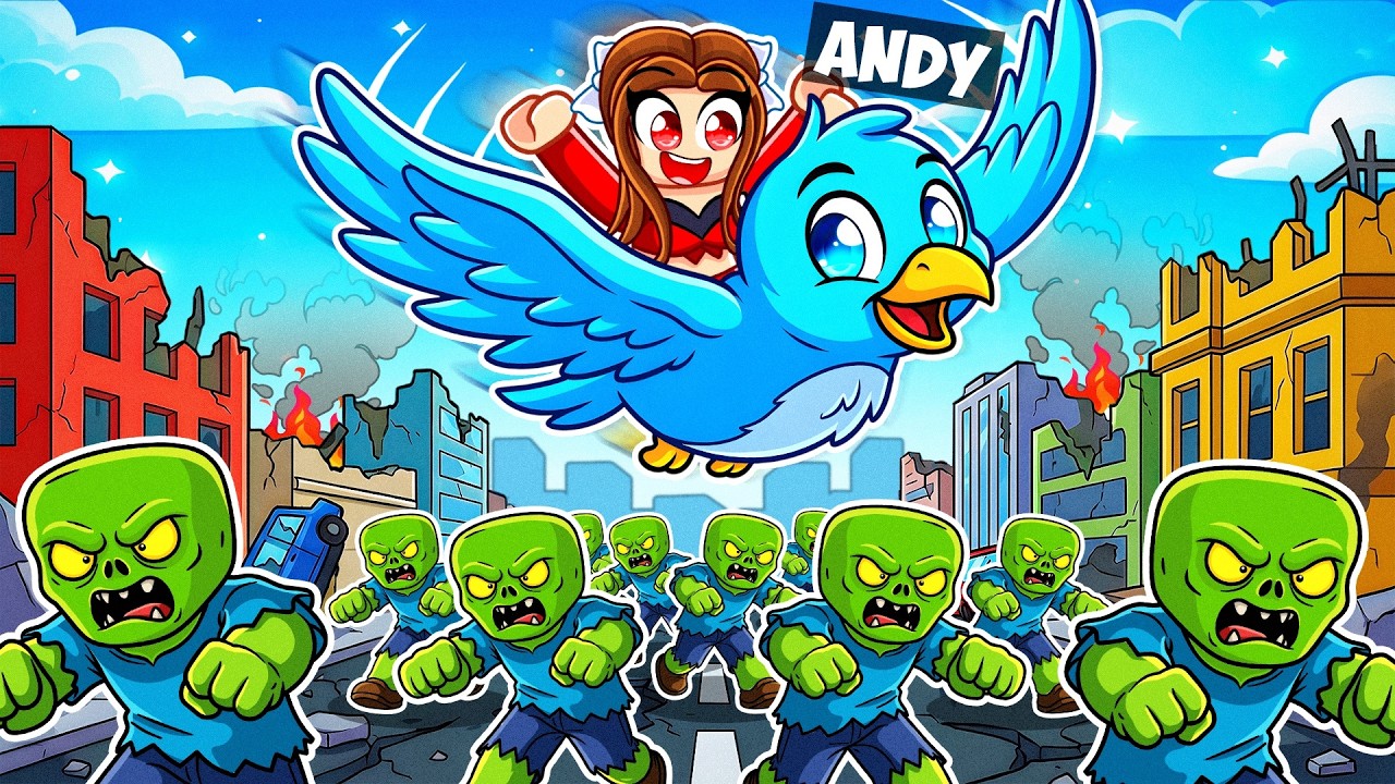 I Became A BIRD In Roblox Survive The Zombie Apocalypse...
