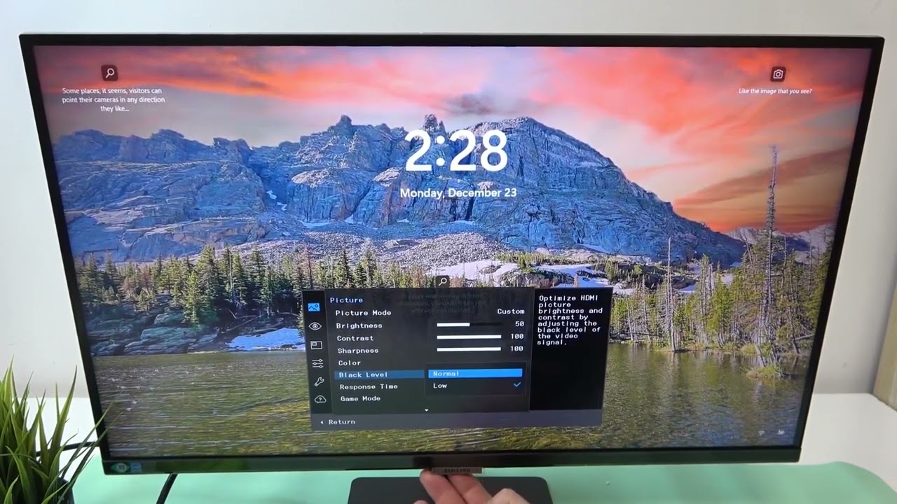 SAMSUNG LS27A700 &ndash; Schwarzwert einstellen