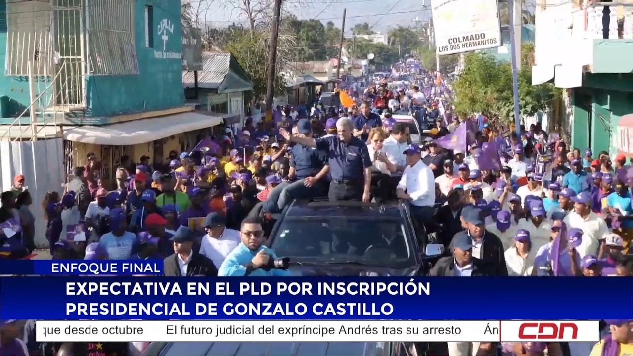 Expectativa en el PLD por inscripción presidencial de Gonzalo Castillo