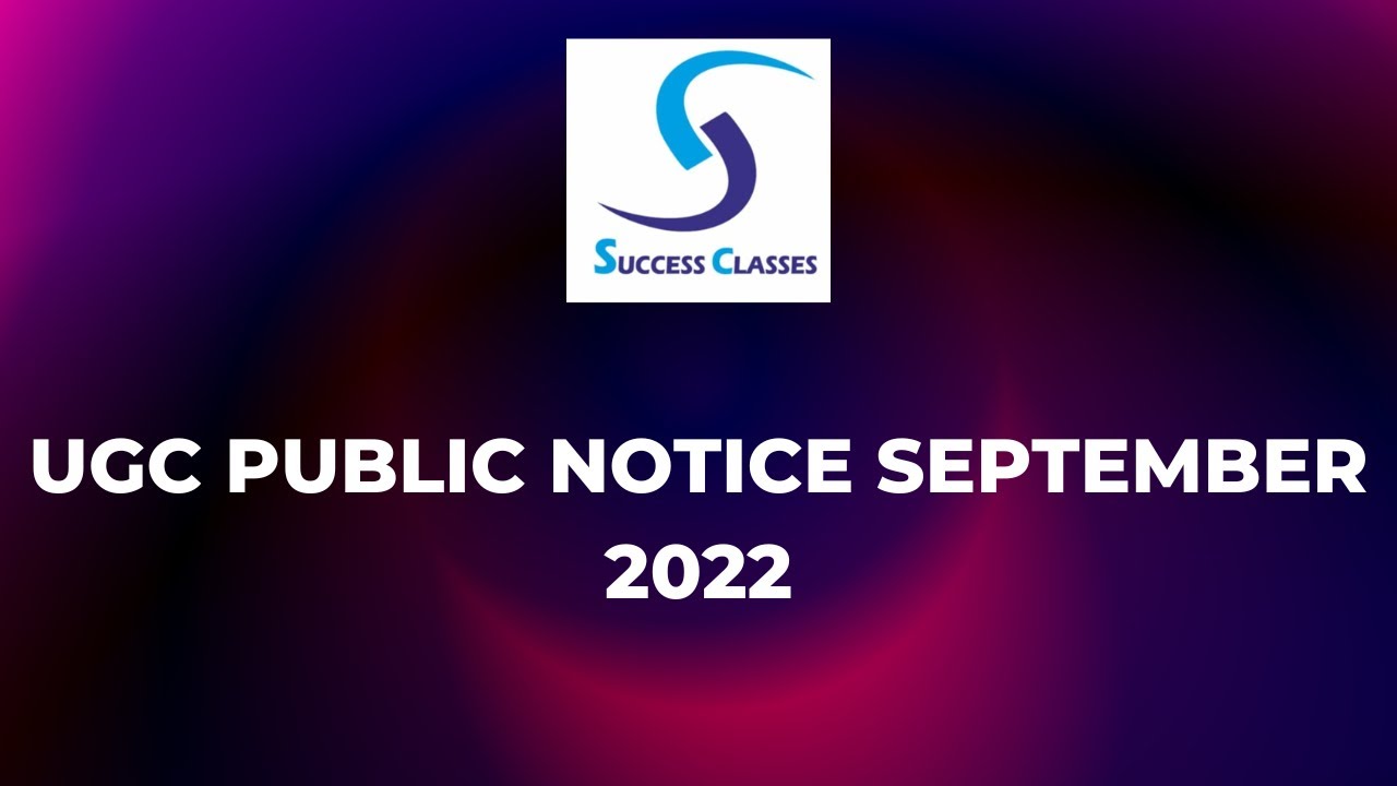 UGC Public Notice September 2022 | Gaurav Soin