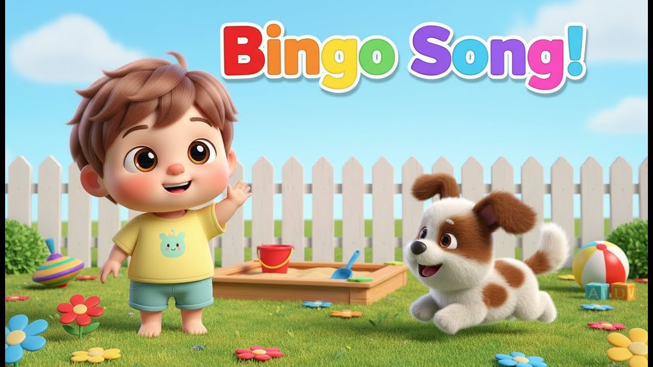 Bingo Song – Nursery Rhyme, Toddler Learning, Letter Recognition, and Fun Music Play