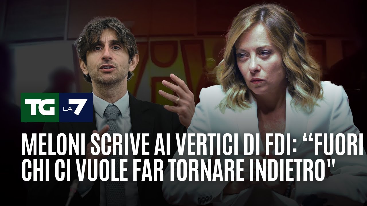 Meloni scrive ai vertici di FDI: 