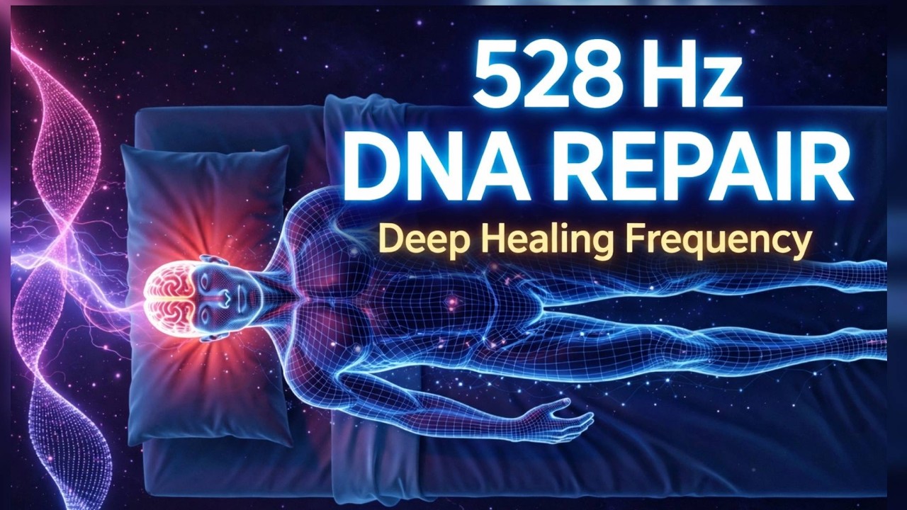 528 Hz Healing Frequency | DNA Repair & Cell Regeneration | Deep Relaxation Meditation