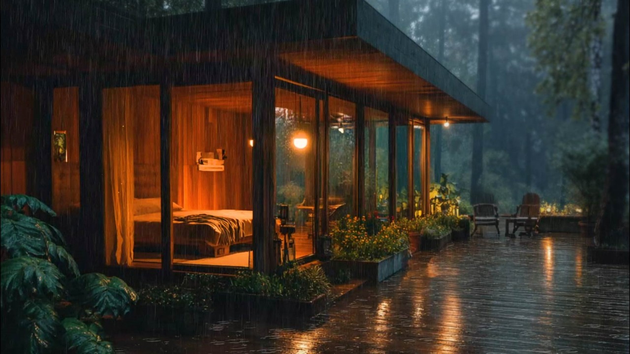 🌧️ Lluvia Suave y Relajante en el Bosque Bajo la Lluvia | Sonido de Lluvia Constante para Dormir