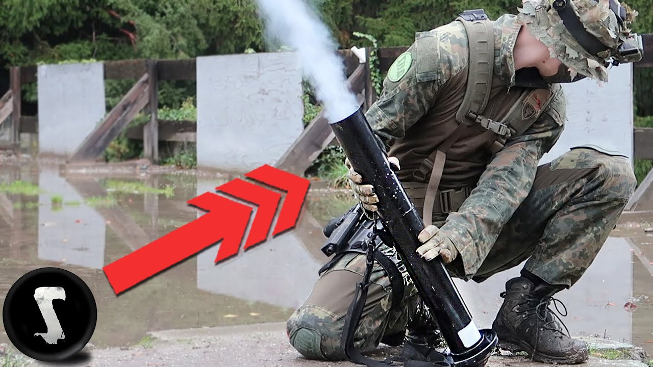 Мошенники попадают под обстрел из страйкбольных минометов!! (75-мм миномет)
