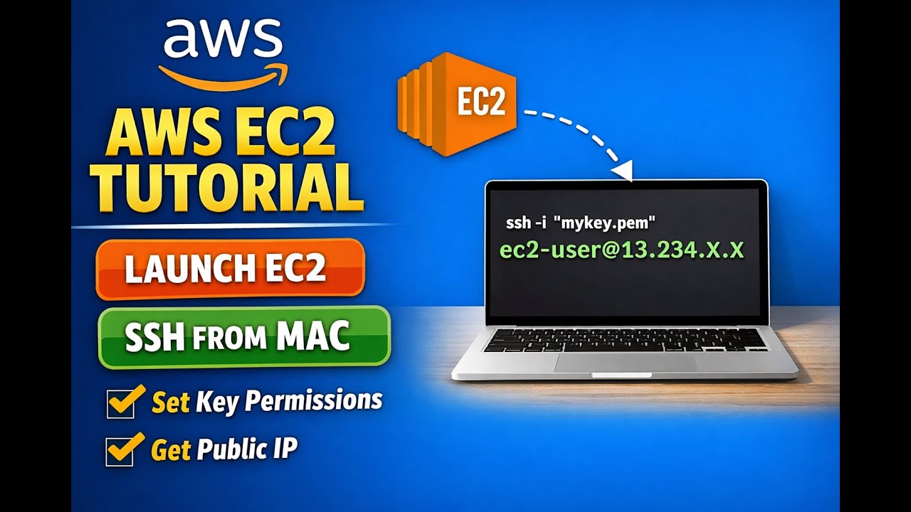 AWS EC2 Full Tutorial | Create EC2 & Connect Using SSH from Mac Terminal