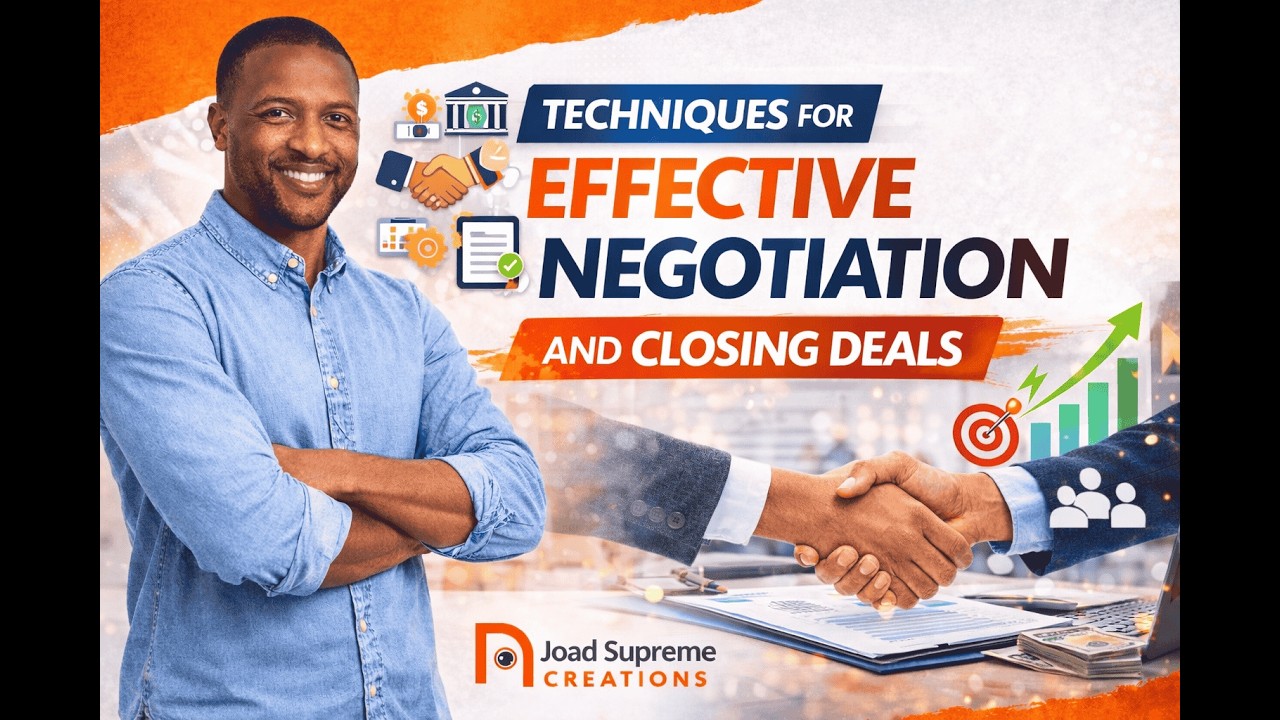 26. Techniques for effective negotiation and closing deals