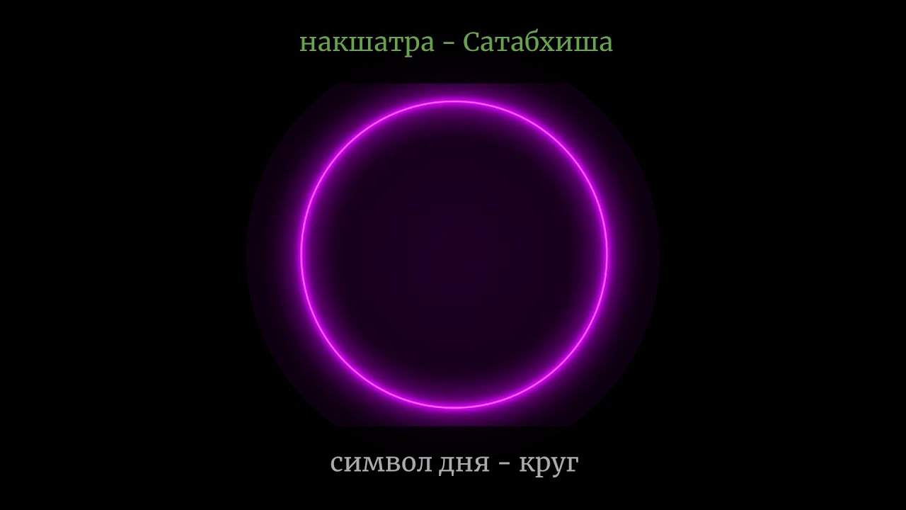 Накшатра дня САТАБХИША