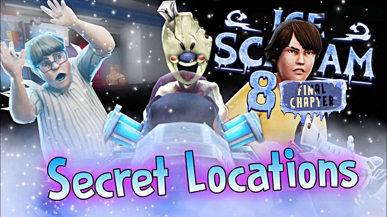 NEW SECRET LOCATIONS IN ICE SCREAM 8 TRUE ENDING UPDATE! | ALL SECRETS OF THE UPDATE // Ice Scream 8