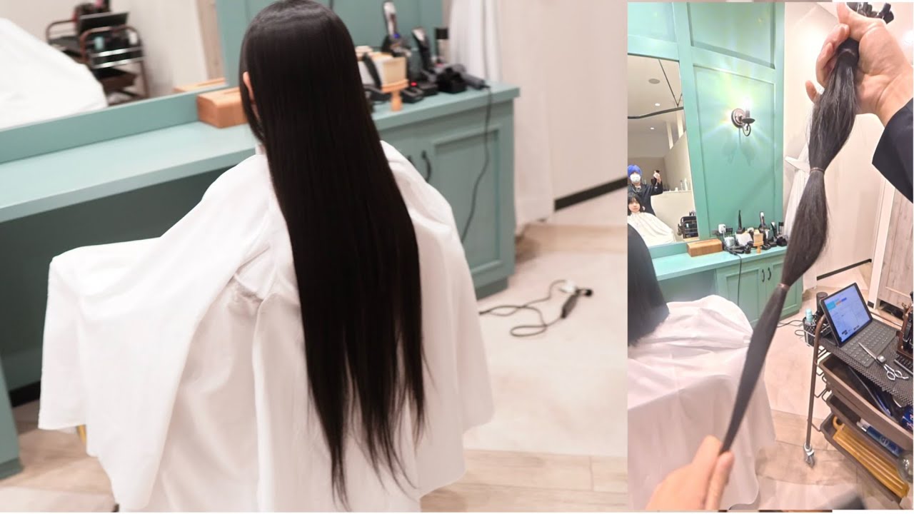 70cm (27in) Hair Donation – Big Chop Transformation (ASMR)