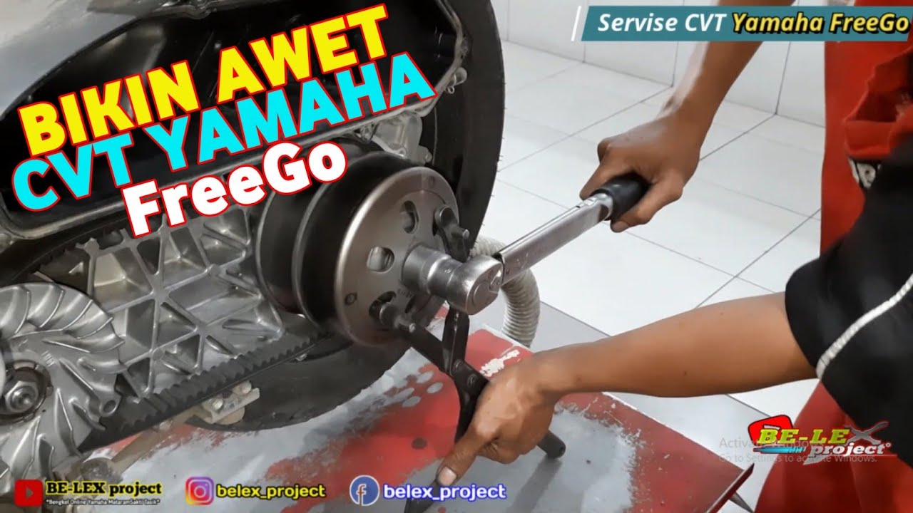 Servise/Merawat CVT yamaha FreeGo Dengan Baik Dan Benar [ Mekanik Yamaha ]