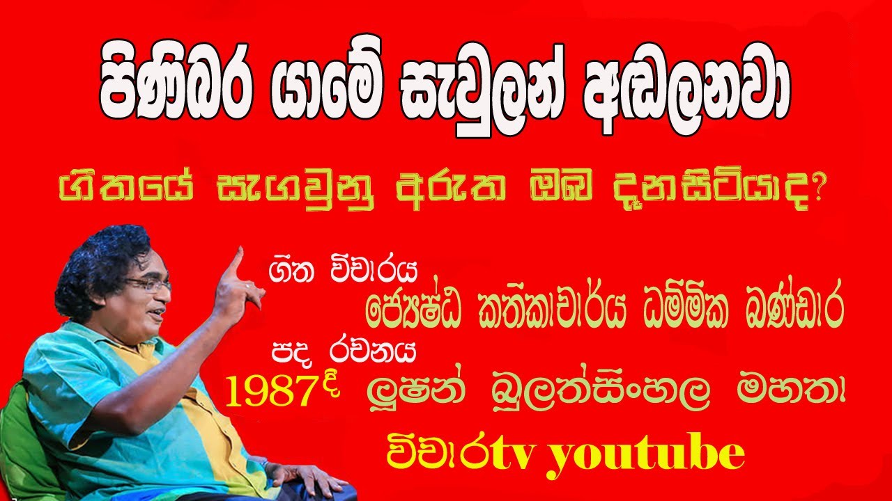 පිණිබර යාමේ ගීත විචාරය pinibara yame geetha vicharaya #dammikabandara #lushanbulathsinh #vicharatv