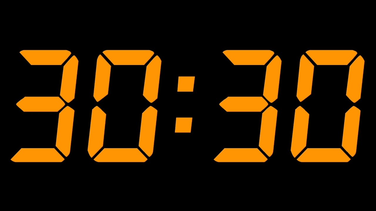 30 MINUTE and 30 SECONDS TIMER-YouTube