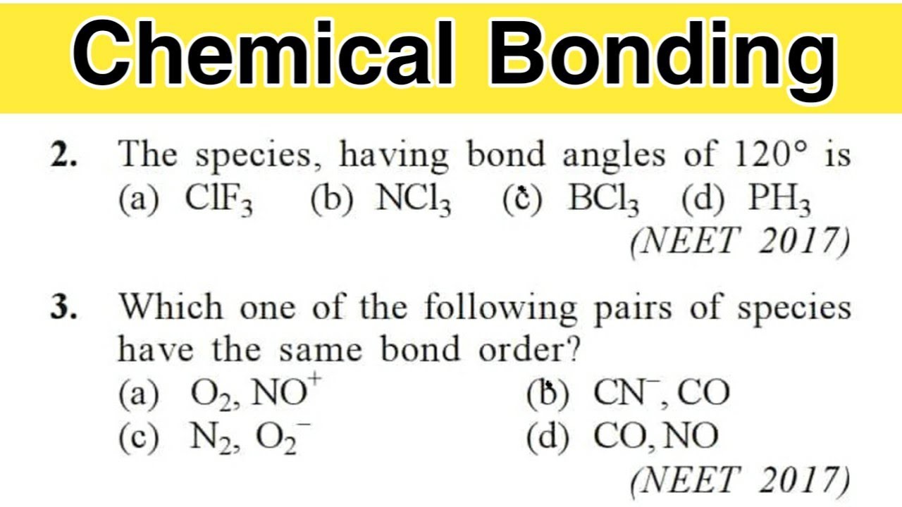 Chemical Bonding Class 11 One Shot | Repeated MCQ |  NEET 2025 Preparation