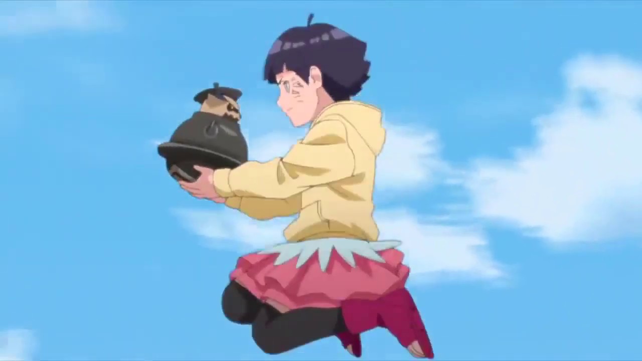 Himawari activa a Byakugan y rescata a Shukaku de la muerte