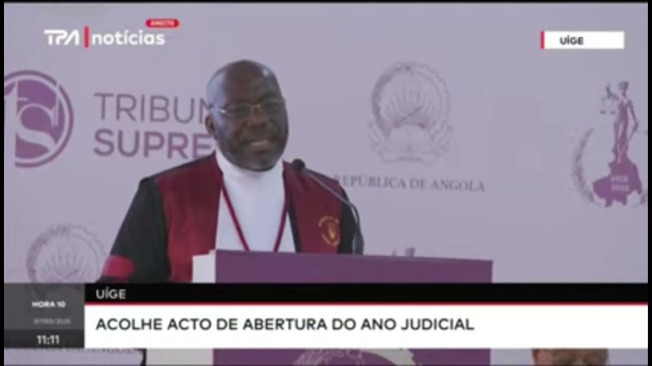 INTERVENÇÃO DO PRESIDENTE DO TRIBUNAL SUPREMO E DO CSMJ NA ABERTURA DO ANO JUDICIAL (UÍGE 2025).