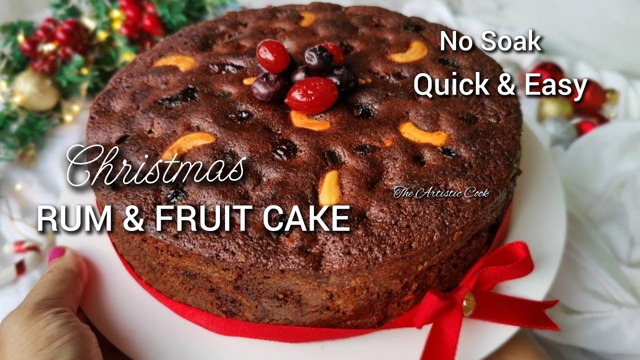1 Kg CHRISTMAS PLUM CAKE Recipe with RUM |  Last Minute RUM Plum Cake  | Quick Kerala Plum Cake