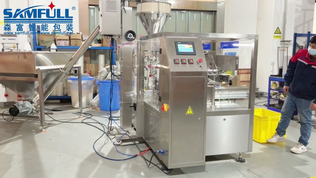 Maquina llenadora doypack automatic de suplemento alimenticio en polvo de 1kg