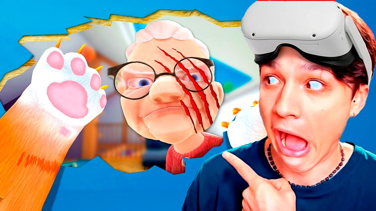 НАШЁЛ СЕКРЕТНУЮ КОМНАТУ ЗЛОЙ БАБКИ В VR ШЛЕМЕ 😱 | I Am Cat