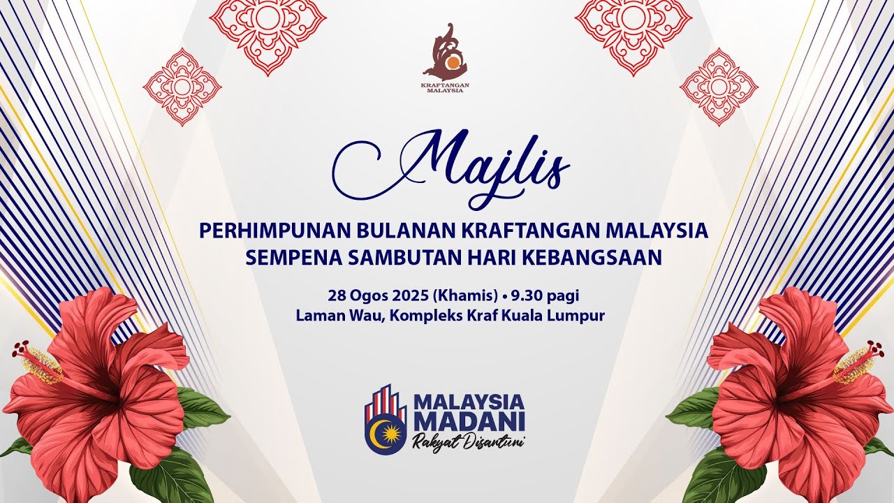 Majlis Perhimpunan Bulanan Kraftangan Malaysia Sempena Sambutan Hari Kebangsaan