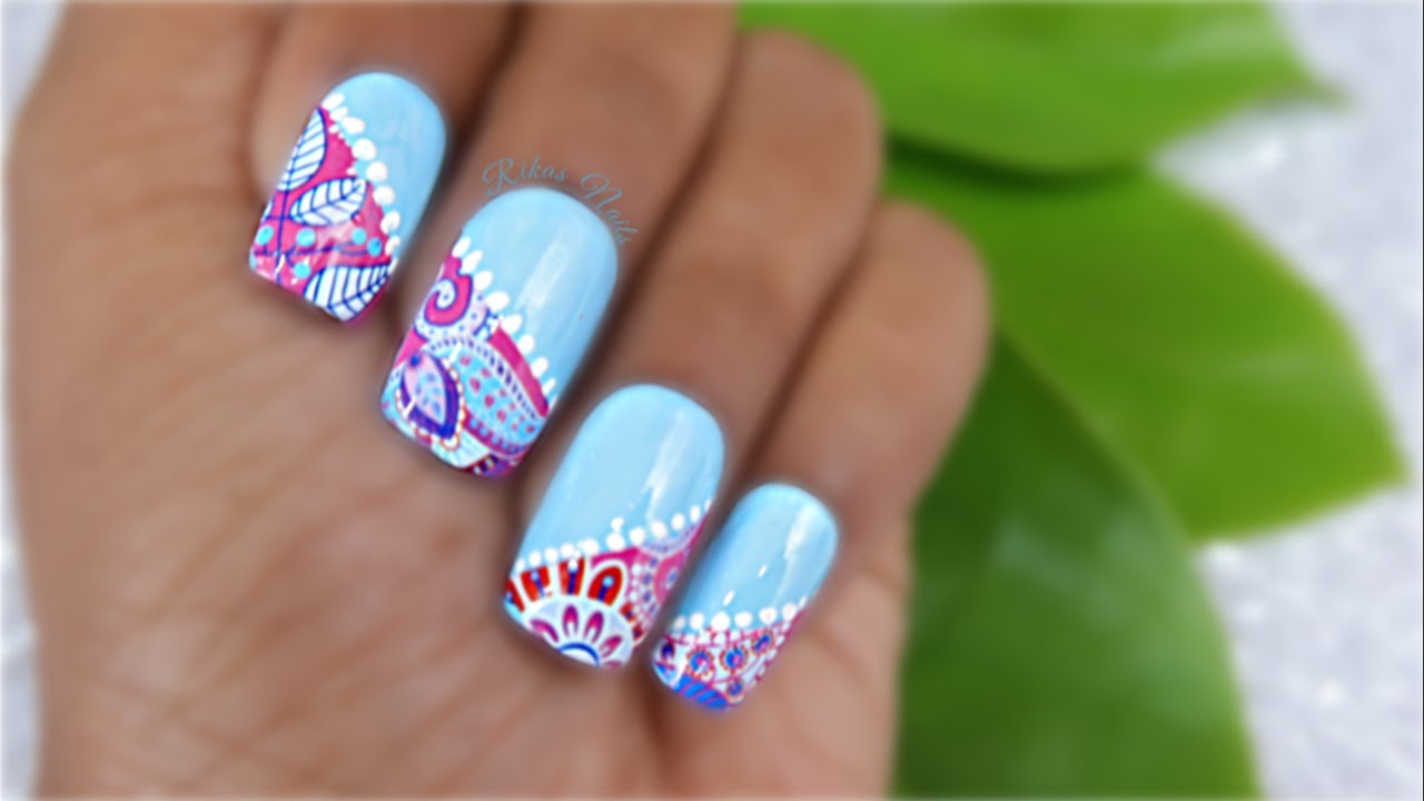 Easy lace Nails Using Water Transfer Sticker💅💃| Unique Nail Ideas