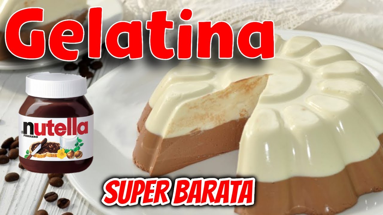 GELATINA DE NUTELLA | Receta Gelatina de Nutella Barata | Para Negocio o Mesa De Postres, Fiestas