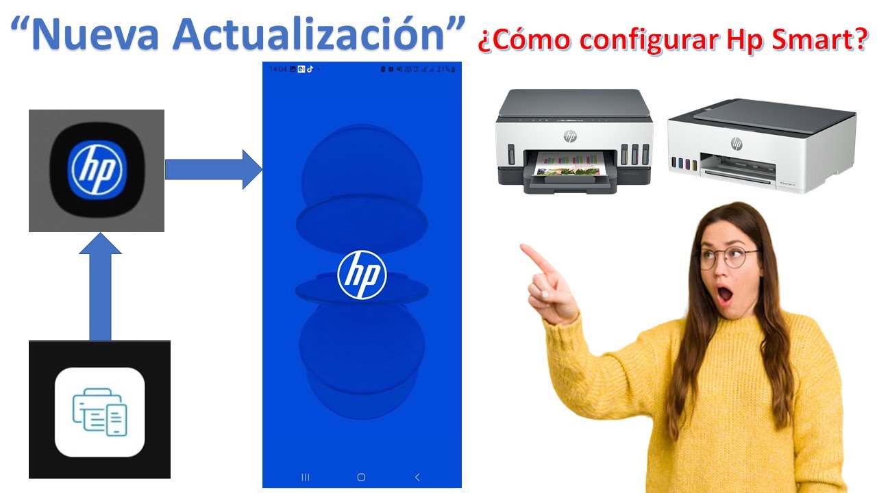 Como configurar mi impresora Hp con la nueva actualización 2025 Hp Smart (Hp App) desde mi móvil 📲🖨️