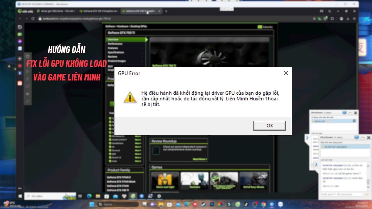 FIX lỗi GPU không vào được GAME Liên Minh