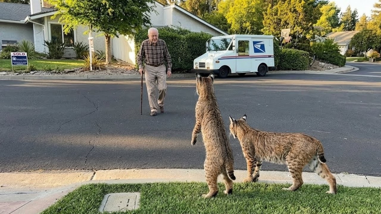 Every Morning, Two Rescue Bobcats Waited for Grandpa- Until One Day Changed Everything!