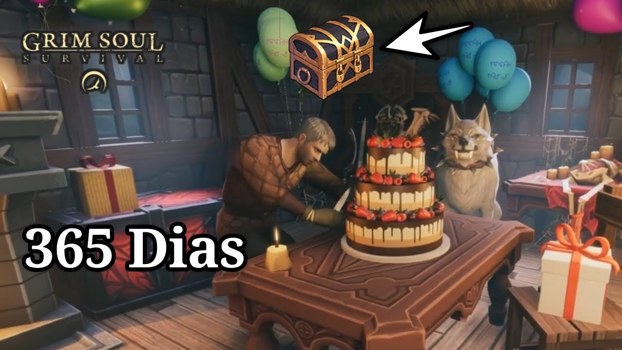Grim Soul: Dark Survival RPG – 1 ANO Sobrevivendo em Lubênia! Do Zero à Glória!