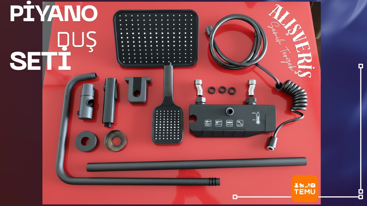 Lüks Duş Keyfi! | Bodysprayli ve 4 Modlu Piyano Duş Paneli Kutu Açılımı #alışveriş #ürünönerisi