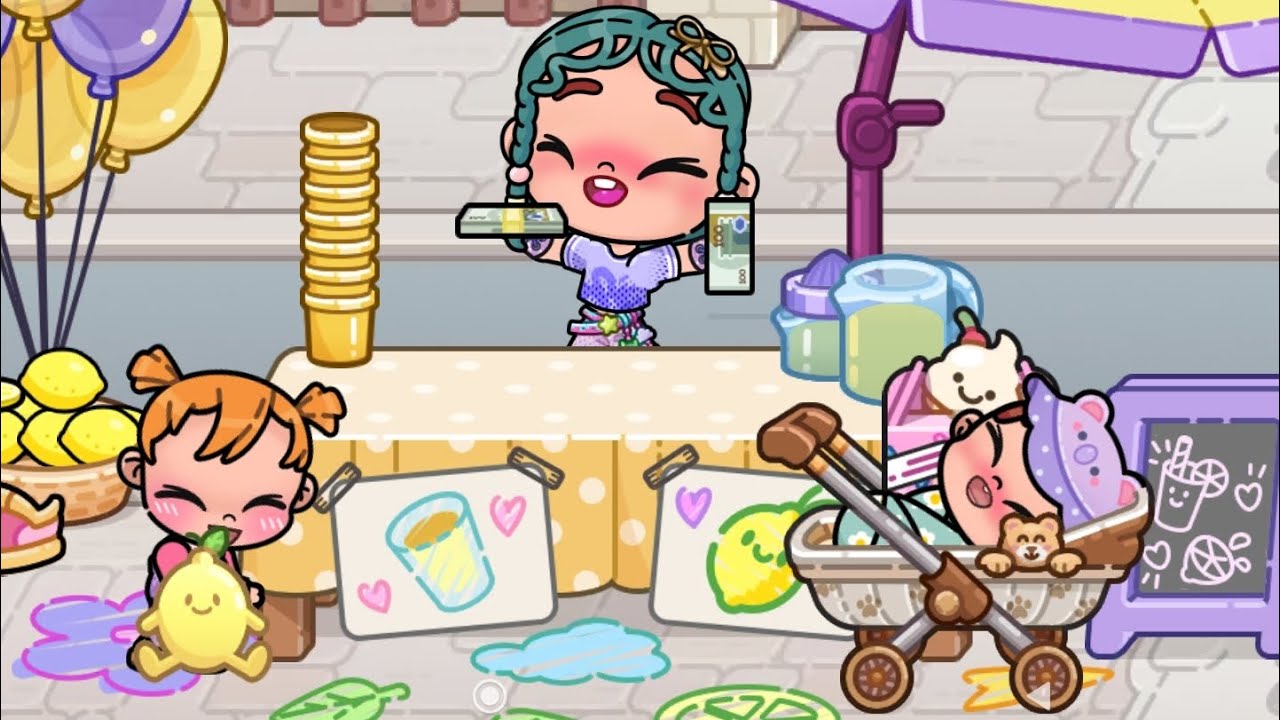 Девочки продают лимонады??))🍋°Аватар world 😸°\рутина семья ✨🦋/