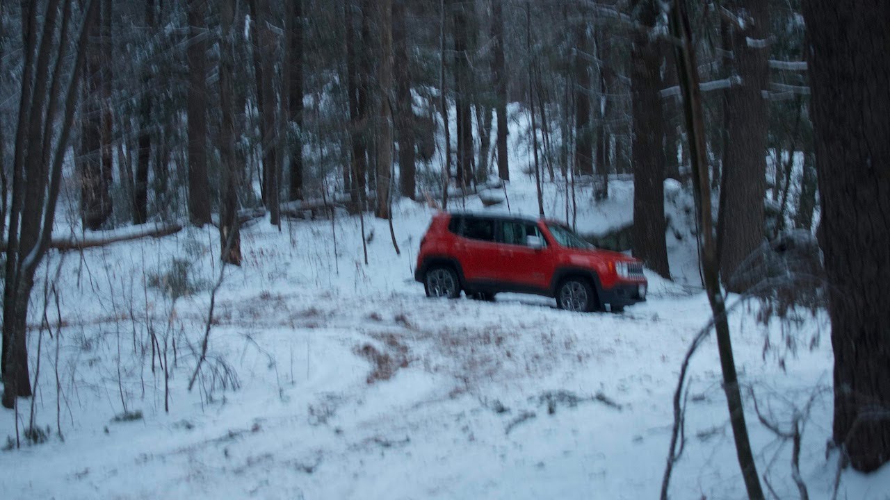 Off-Road Jeep Renegade Class 6 Road Snow NH Winter 2022