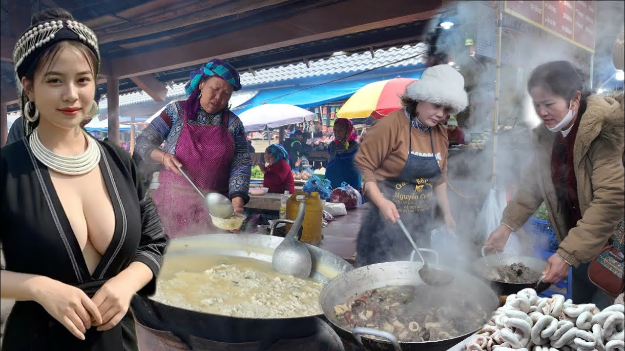 Рынок Кан Кау - Симачай / Неотразимая и аппетитная кухня в преддверии Тет.