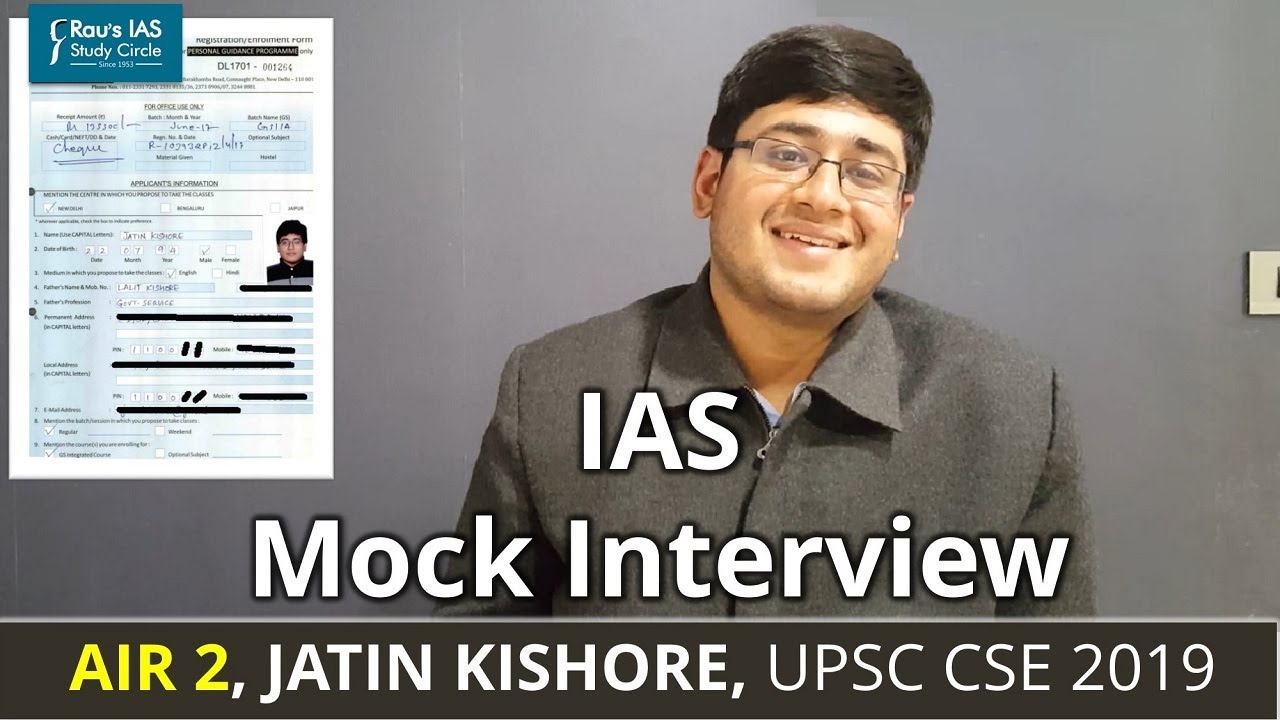 AIR 2, Jatin Kishore | Civil Service Exam 2019 Result | UPSC Topper | Rau’s IAS GSI student