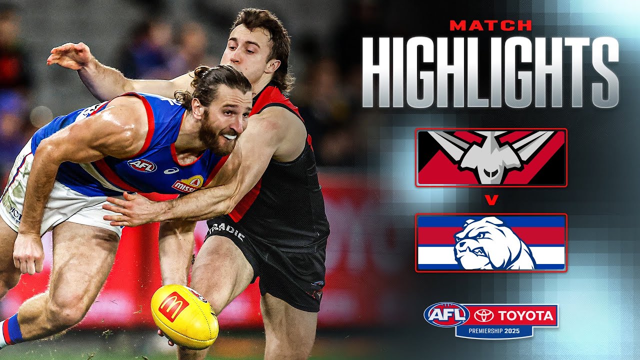 Essendon v Western Bulldogs Highlights | Round 20, 2025 | AFL