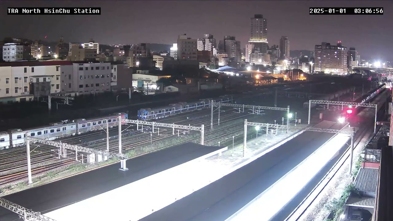 「夜間900！」2025-01-01 台鐵1417次 EMU900區間車 元旦加班車 北新竹車站 出站