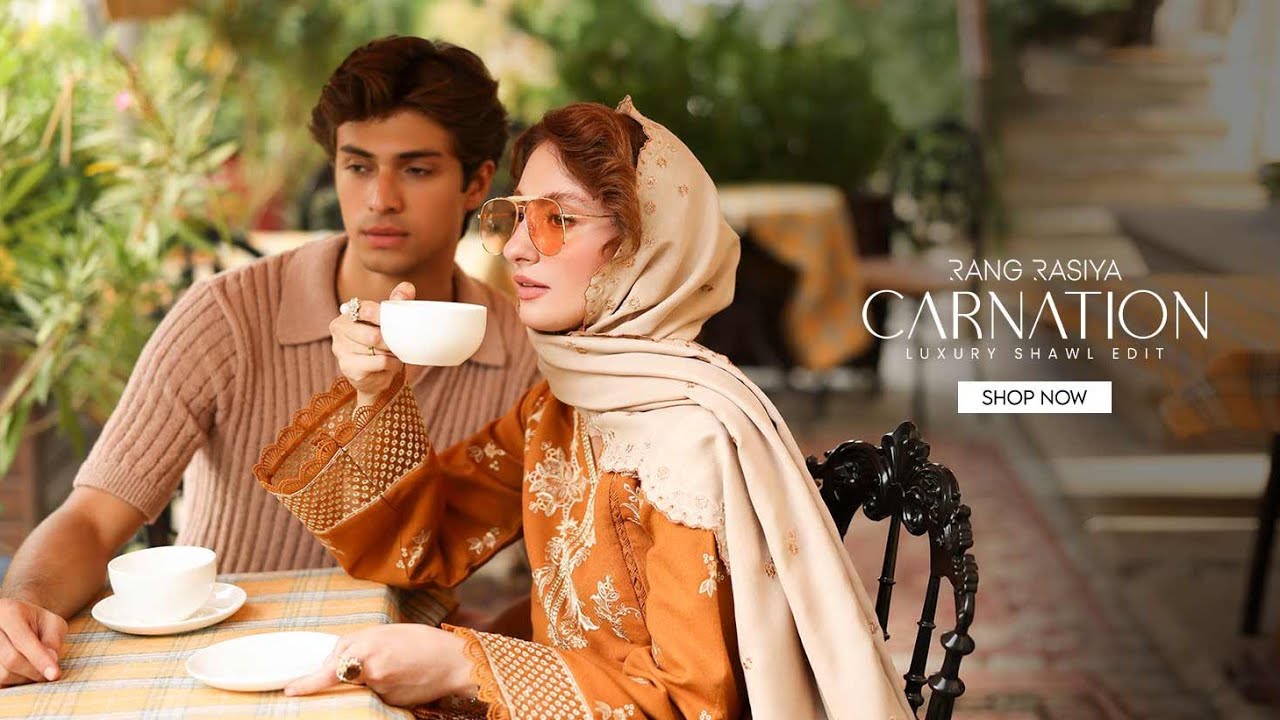 Rang Rasiya Carnation Luxury shawl Edit | Rang Rasiya Unstitched Luxury Winter Collection 2025