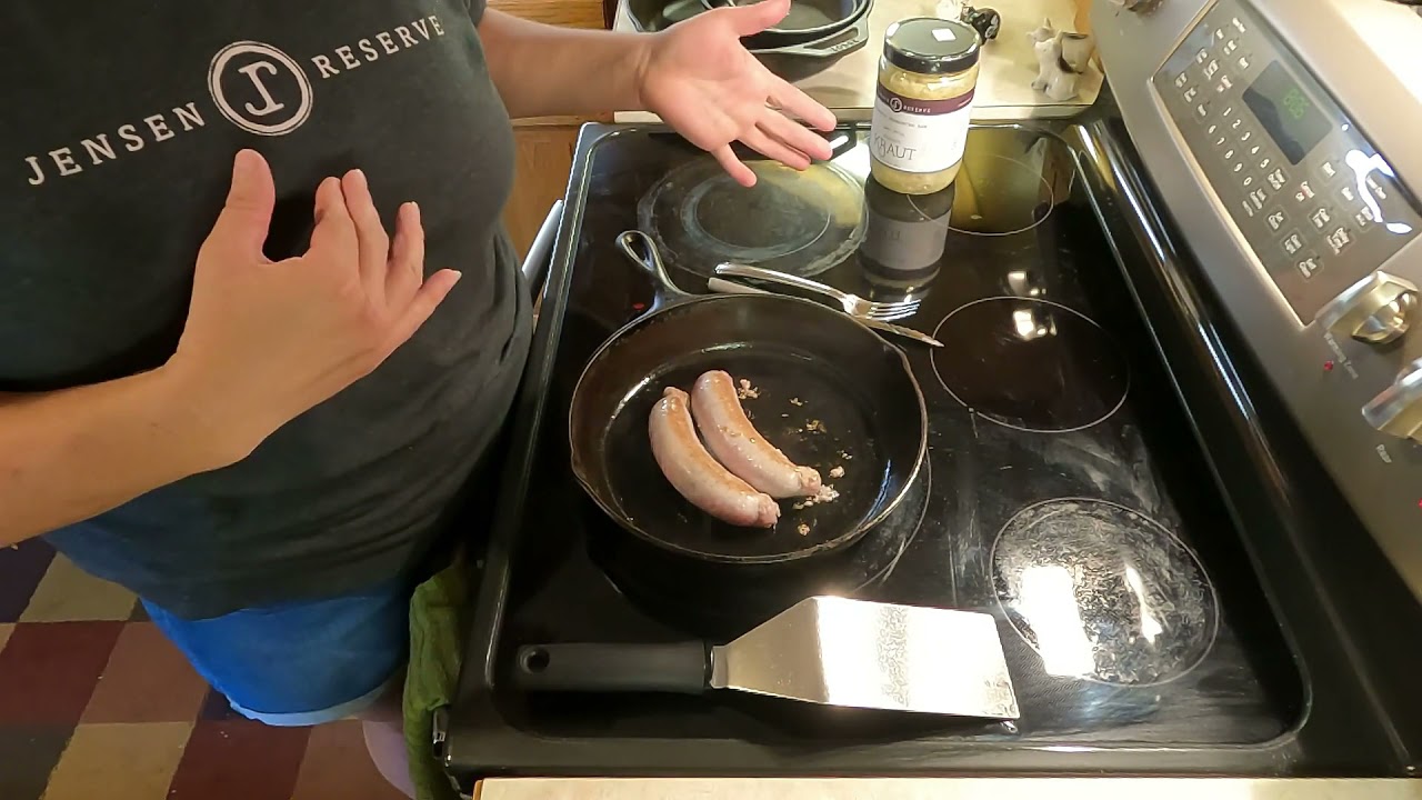 Quick. Simple. Delicious Brats Cooked in My Cast Iron Skillet - Dinner in 15 minutes!