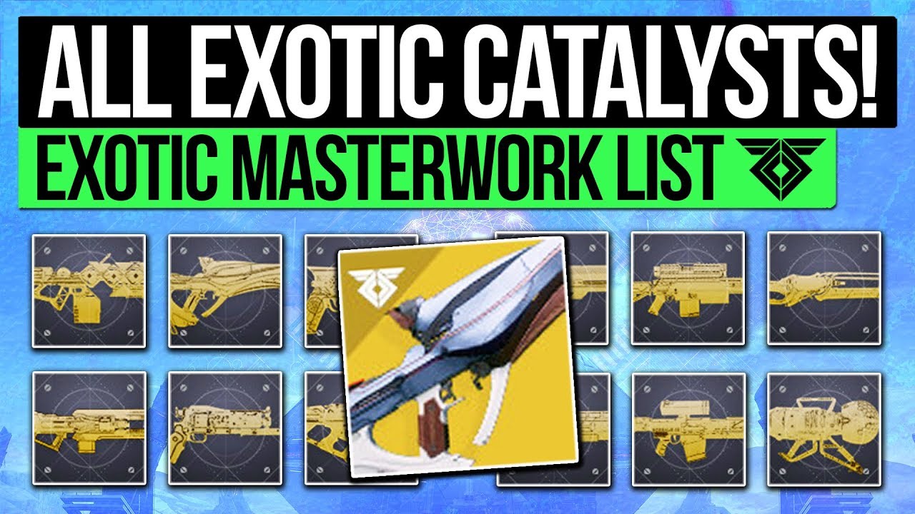 Destiny 2 | EVERY EXOTIC CATALYST! All Exotic Weapon Masterworks, New Perks & Stat Buffs in Warmind!