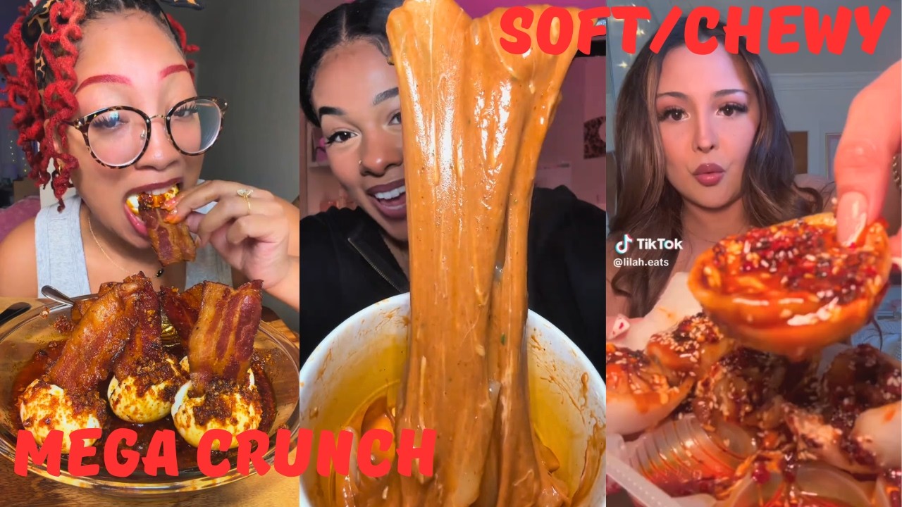 ASMR TikTok Trends 2026: Extreme Crunch + Soft Chewy Mukbang Compilation | 4