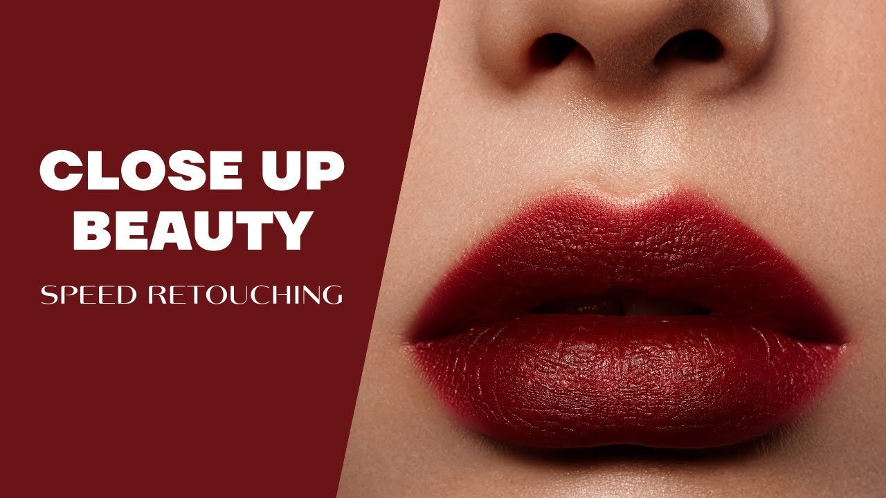 Close up Beauty | Speed retouching | Red lips