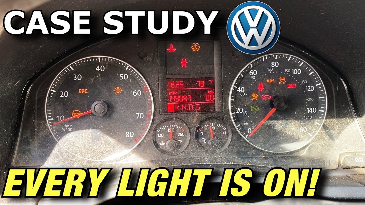 VOLKSWAGEN RABBIT SPEEDOMETER NOT WORKING ABS BRAKE LIGHTS ON