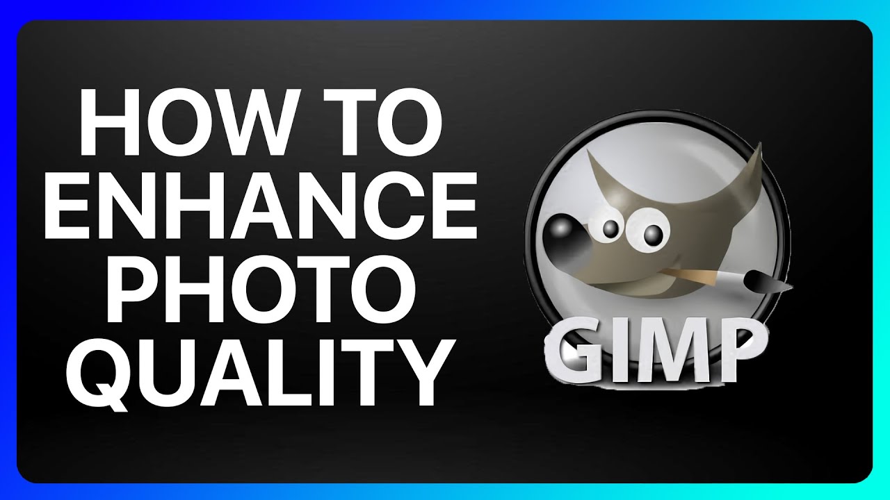 Как улучшить качество фотографий в Gimp Урок